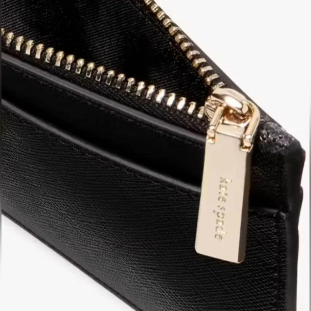 Kate Spade *Kenzie* Large Slim Cardholder Wallet in Black - Picture 7 of 14